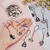 Alloy Enamel Pendant Mobile Straps HJEW-BC00027-3