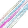 Transparent Gradient Color Glass Beads Strands GLAA-H021-01A-19-2
