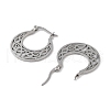 304 Stainless Steel Hoop Earrings EJEW-P271-01P-2