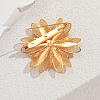 Elegant Floral Iron Lapel Pin Brooches for Women UQ9060-4
