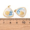 304 Stainless Steel Enamel Pendants STAS-U061-16G-3