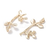 Brass Connector Charms KK-C077-06G-2