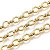 Ion Plating(IP) 304 Stainless Steel Oval Link Chains CHS-S012-08G-1