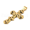 Cross 304 Stainless Steel Big Pendants STAS-R171-07G-2