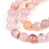 Natural Cherry Blossom Agate Beads Strands G-K310-C07-8mm-4