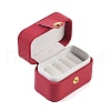 Imitation Leather Ring Organizer Storage Cases CON-G023-11B-3