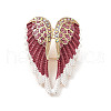 Alloy Rhinestone Brooches for Backpack Clothes JEWB-M068-02G-01-1