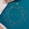 925 Sterling Silver Anklet AJEW-Z029-09P-3