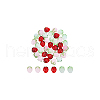 36Pcs 3 Colors Handmade Lampwork Beads LAMP-NB0002-04-7