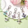 Angel Glass Pearl Pendant Decorations HJEW-AL0037-S-1