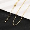 2MM Brass Link Chain Necklaces NJEW-L356-01G-3