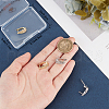 Beebeecraft 4 Pairs 2 Colors Rack Plating Brass Micro Pave Cubic Zirconia Hoop Earring Findings with Latch Back Closure KK-BBC0015-60-3