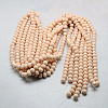 Opaque Solid Color Crystal Glass Rondelle Beads Strands EGLA-F047A-07-3