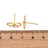 Brass Stud Earring Findings KK-K382-31G-3