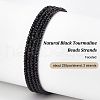 Olycraft 2 Strands Natural Black Tourmaline Beads Strands G-OC0005-30-4