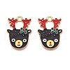 Christmas Theme Alloy Enamel Pendants ENAM-T020-10D-2