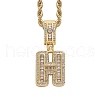 Brass Micro Pave Cubic Zirconia Pendants PW-WG3207D-15-1