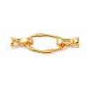 Brass Fold Over Clasps KK-U016-22G-1