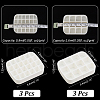 6Pcs 2 Style Plastic Empty Watercolor Paint Pan Sets AJEW-PH0011-30-2