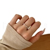 Rhodium Plated 925 Sterling Silver Micro Pave Cubic Zirconia Finger Rings for Women RJEW-K253-09P-2