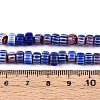 Handmade Millefiori Glass Beads Strands LAMP-T021-27A-03-4