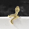 Brass Cuff Rings for Women RJEW-F181-01G-3