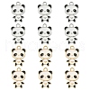 12Pcs 2 Colors Alloy Enamel Pendants ENAM-YW0002-71-1