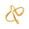 304 Stainless Steel Double-line Open Cuff Rings RJEW-M072-02G-2
