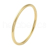 Ion Plating(IP) 304 Stainless Steel Simple Roung Ring Bangles for Women BJEW-F461-01E-G-1