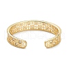 Brass Micro Pave Clear Cubic Zirconia Cuff Bangles BJEW-A116-05G-2