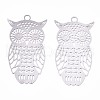 201 Stainless Steel Filigree Pendants STAS-R102-23P-1