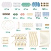 SUNNYCLUE DIY Mixed Stone Earring Making Kit STAS-SC0017-43-2
