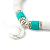 Handmade Polymer Clay Beads Stretch Bracelets Sets BJEW-JB06435-5