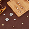 Beebeecraft 4Pairs 2 Colors 925 Sterling Silver Ear Nuts STER-BBC0007-58-4
