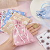  18pcs 6 colors Burlap Packing Pouches Drawstring Bags ABAG-TA0001-20-15