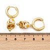 Flower Brass Enamel Hoop Earrings EJEW-Z115-08G-5