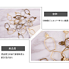 Olycraft Rack Plating Alloy Open Back Bezel Pendants PALLOY-OC0001-08-7