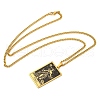 304 Stainless Steel Tarot Pendant Necklaces NJEW-A026-01G-06-3