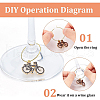 BENECREAT DIY Vintage Drop Earring Making Kits DIY-BC0004-58-3