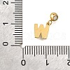 304 Stainless Steel Rhinstone Pendant STAS-H202-50G-W-3