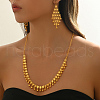 Ethnic Retro Iron Tassel Necklace & Earrings Sets for Women's Banquet Wedding FC6404-3