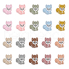 Globleland 20Pcs 10 Colors Squirrel Food Grade Eco-Friendly Silicone Focal Beads SIL-GL0001-02-1