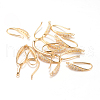 Brass Earring Hooks X-KK-R037-10KC-1
