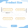 Unicraftale 20Pcs 201 Stainless Steel Links/Connectors STAS-UN0058-90-5