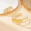Elephant Alloy Cuff Bangles & Rings Sets FS-WG5F2AC-01-3