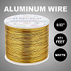 BENECREAT Matte Round Aluminum Wire AW-BC0003-30E-0.8mm-9
