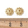 Flower Brass Bead Caps KK-F892-34G-03-2