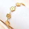 304 Stainless Steel Link Bracelets for Women BJEW-P354-03B-G-3