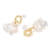 Natural Quartz Crystal Dangle Earrings EJEW-L286-06G-2