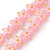 Handmade Lampwork Beads Strands X1-LAMP-F029-03B-1